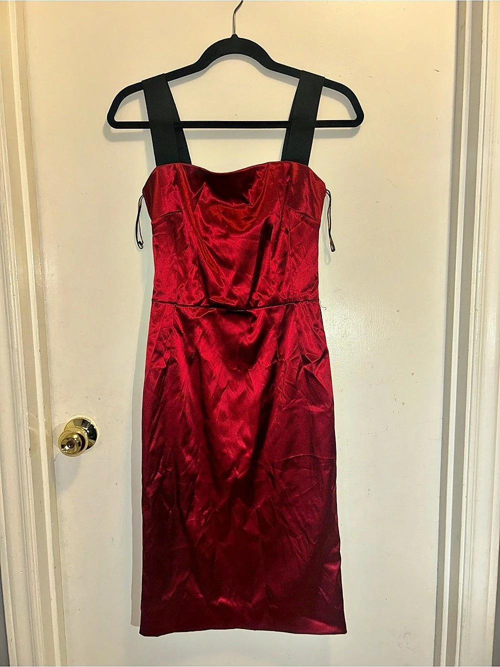 Dolce & Gabbana Leopard Print Midi Dress Red US 2 NWT